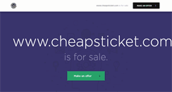 Desktop Screenshot of cheapsticket.com