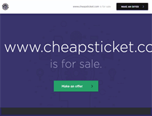 Tablet Screenshot of cheapsticket.com
